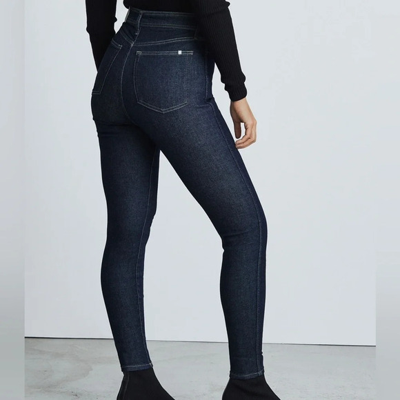 Everlane The Way High Clean Front Skinny Jean in Dark Indigo - NWOT - Size 32R - Picture 2 of 8